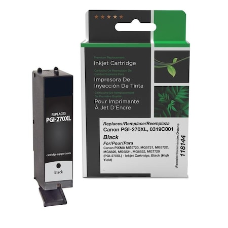 Clover Imaging Group Non-OEM New Black Ink Cartridge for Canon PGI-270XL 118144
